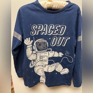 Hatley Navy Spaced Out Astronaut Long Sleeve Tee